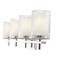 Z-Lite Grayson Vanity, 4-Light, 31 In.W x 5.75 In.L x 8.5 In.H, Chrome/Clear + Etched Opal 1949-4V-CH - alternate 4